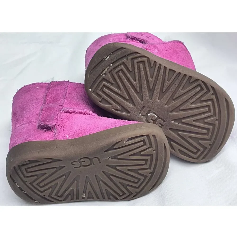 UGG AUSTRALIA TODDLER BOOTS SZ.02/03 S/N10960891 Baby Girl Pink Ugg